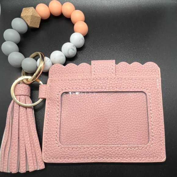 Trendy wristlet wallet keychain, birthday gift, anniversary gift, grad gift - Picture 7 of 11